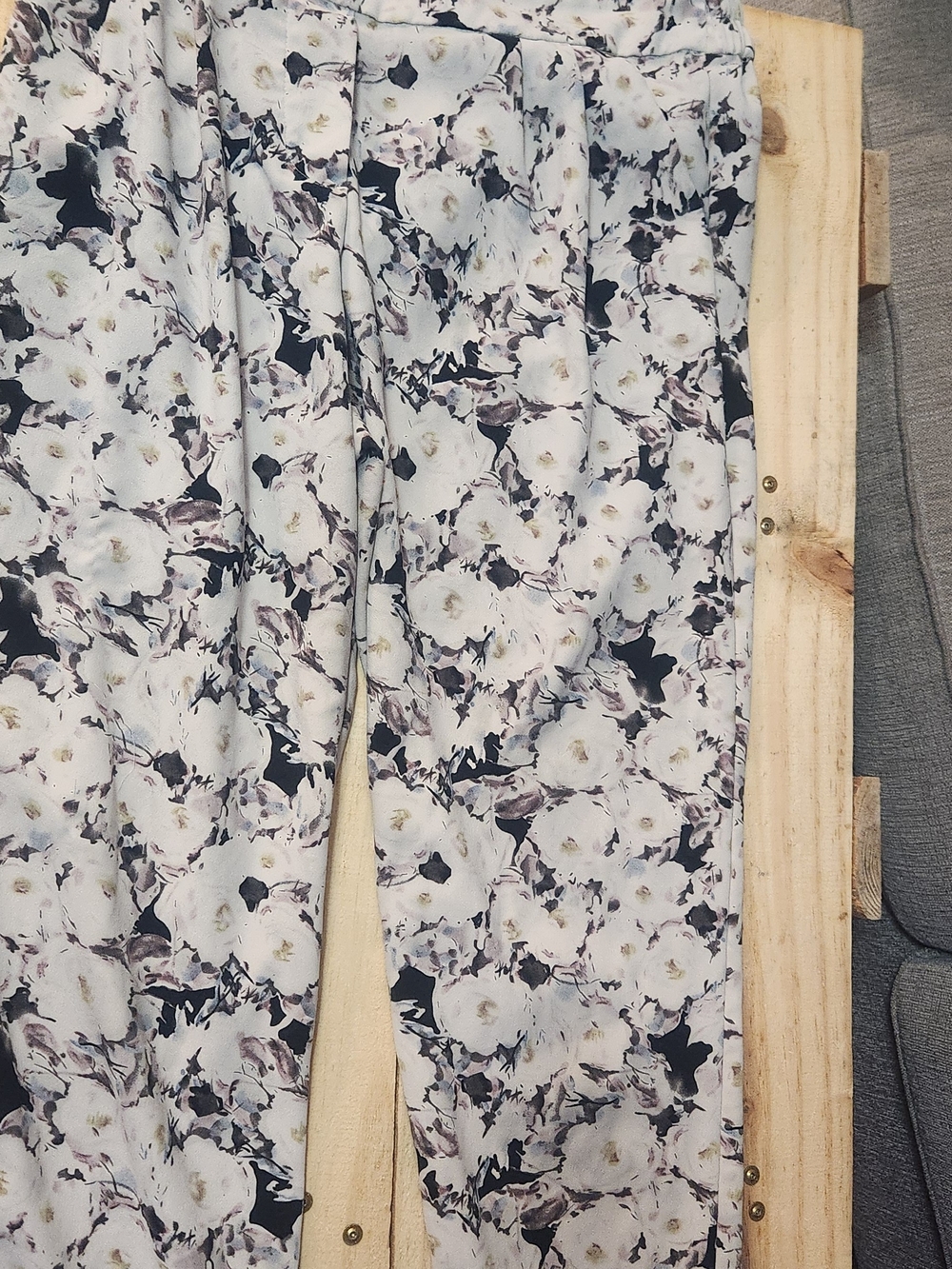 mercer & madison Floral Wide Leg Pants - White Multi